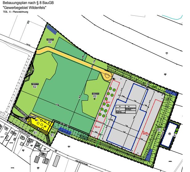 Bekanntmachung Der Genehmigung Des Bebauungsplanes Gewerbegebiet